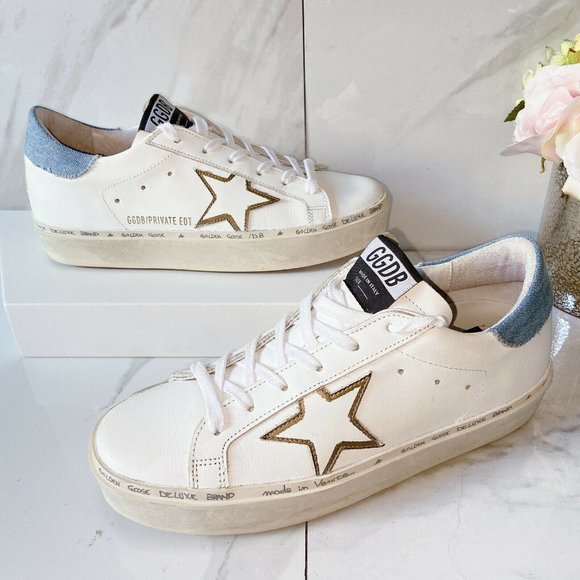 Golden Goose Shoes - Golden Goose Hi-Star Womens Low Top Sneaker White